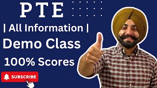 PTE Demo class all information regarding pte what is PTE  Gurwinder Sir [upl. by Nomra]