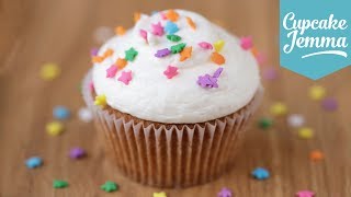 The Perfect Vanilla Cupcake Recipe  Cupcake Jemma [upl. by Asennav]