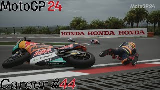 MotoGP 24  Career Pt 44 A Costly Mistake [upl. by Latsyc]