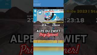 Alpe du Zwift Prize Spinner Lightweight Wheels amp 1000xp 👍 [upl. by Lennad]