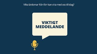 Viktigt meddelande – Lager på lager om det civila försvaret förr och nu [upl. by Dis]