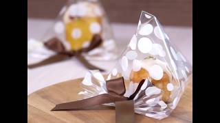 【お菓子のラッピング】テトララッピング  Wrapping Ideas for Gifts  cotta＊コッタ [upl. by Laehcar]