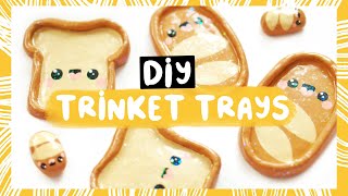 DIY trinket trays using air dry clay [upl. by Immat297]