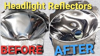 Headlight Reflector Refurbishment Before And After [upl. by Meluhs677]