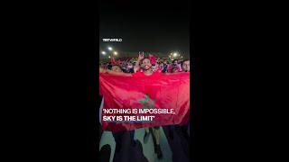 Moroccan fans celebrate historic penalty win over Spain [upl. by Werby950]