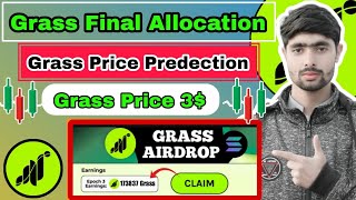 Grass Final Alloction  Grass Price Predection  Grass Claim amp Listing  Grass Price  Get Grass io [upl. by Brian685]