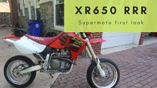 lets look at the xr650r supermoto [upl. by Nosiddam362]