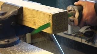 Reciprocating saw blade cutting wood with nails [upl. by Etterb]