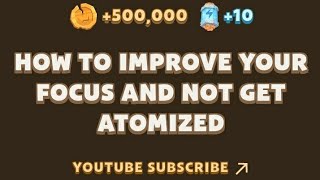 How To Improve Your Focus and Not Get Atomized  Memefi new video code task today completed [upl. by Hennie]