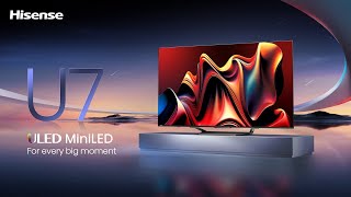 Hisense U7N ULED 4K MiniLED Pro Gaming Smart TV [upl. by Nyrat]