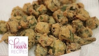 Southern Fried Okra Recipe  I Heart Recipes [upl. by Joeann]