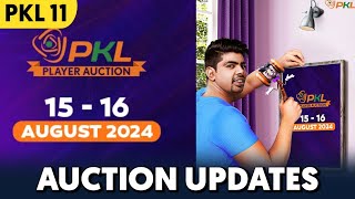 PKL 2024  Pro Kabaddi Season 11 Auction updates [upl. by Amelie]