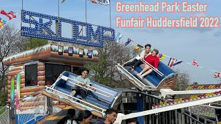 Greenhead Park Easter Funfair Huddersfield April 2022 [upl. by Vachil]