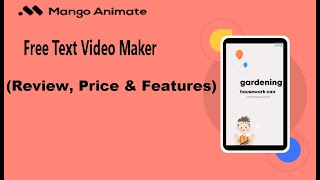 Best Animation Software  Mango Text Video Maker Review Price amp Features  Doodle Maker [upl. by Tace]