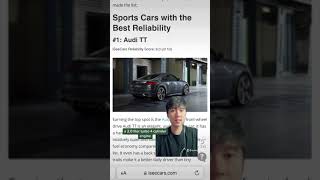 THE BEST Top 5 Reliable SPORTS CARS [upl. by Suoiluj384]