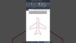 2D drawing of Aeroplane ✈️ Design with AutoCAD aeroplane design drafting [upl. by Aizat905]