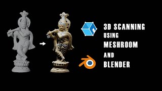 PHOTOGRAMETRY USING MESHROOM AND BLENDER  3D SCANNING [upl. by Nana422]