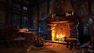 Medieval Fireside Tales A Winter Evening in the Cozy Tavern Ambience for Rest and Relaxation 🍻🔥 [upl. by Aland]