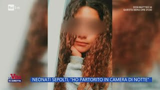 Neonati sepolti le parole di Chiara Petrolini  La vita in diretta 31102024 [upl. by Aitel153]