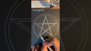 How to draw the Pentagram Five Pointed Star Fast [upl. by Anires]