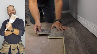 How to Install Vinyl Plank Flooring Quick and Simple [upl. by Cirde]