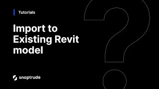 Import to Existing Revit model [upl. by Annehs469]