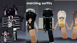 Roblox Matching outfits ideas compilation all gendersindieR6DahoodEmoSoftie [upl. by Mazlack]