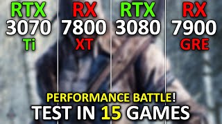 RTX 3070 Ti vs RX 7800 XT vs RTX 3080 vs RX 7900 GRE  Test in 15 Games at 1440p  2024 [upl. by Corson277]