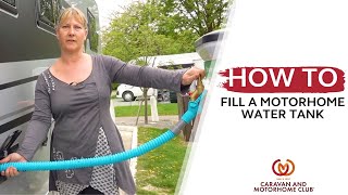 How To Fill your motorhome water tank [upl. by Aynom]