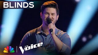 Donny Van Slee Impresses Reba with LANCOs quotGreatest Love Storyquot  The Voice Blind Auditions  NBC [upl. by Delphina909]