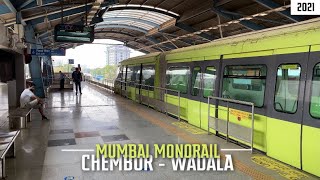 Mumbai Monorail 4K Tour  Chembur to Wadala  2021 [upl. by Laughry980]