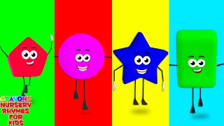 Ten Little Shapes Learning Song for Kids by Crayons [upl. by Droffilc101]