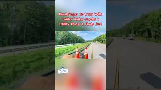 Road Rager In Truck With Trailer Brake Checks A Utility Truck amp Finds Out😅💥 ytshorts dashcam [upl. by Restivo778]