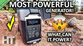 ECOFLOW DELTA PRO 3600w Solar Generator Battery Power Station Beginner Friendly Review [upl. by Ahsetan]