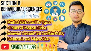 Medical Ethics  4 Pillars  Informed Consent  Confidentiality  Euthanasia  Lecture 1  Section B [upl. by Leta]