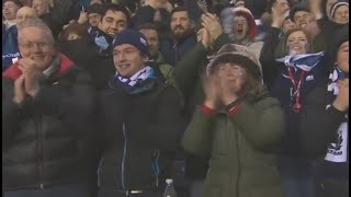 Ecstatic Scottish crowd belt out Flower of ScotlandTWICE Scotland vs England 18 [upl. by Alpers]