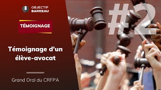 Grand Oral du CRFPA  témoignage dun élèveavocat [upl. by Kciredorb26]