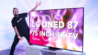 New LG 75 inch QNED87 4K TV 2024  Unboxing amp Impressions [upl. by Annahpos]