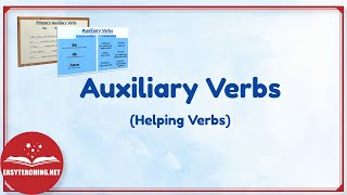 Auxiliary Verbs Helping Verbs  Learn English  EasyTeaching [upl. by Naid440]