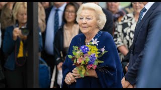 Princess Beatrix at the reopening of the flour mill royals [upl. by Matias]