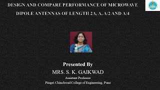 Design and compare performance of microwave dipole antennas [upl. by Northway990]