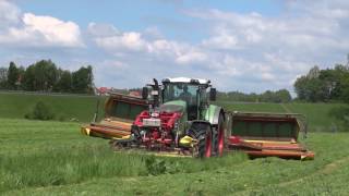 Heu mähen mit Aufbereiter  Fendt 936 und Fella SM 9314 [upl. by Cronin679]