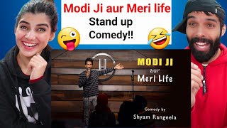 Modi ji aur Meri Life  Stand up Comedy  Shyam Rangeela  Reaction [upl. by Namlak936]