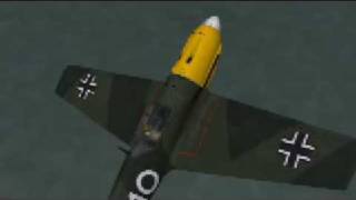 WMV format BF109E1 takeoff and landing [upl. by Inaluahek]