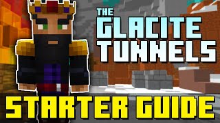 Glacite Tunnels  Easy Beginners Guide Hypixel Skyblock Mining Update [upl. by Heeley807]