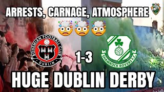 Matchday Vlog  Bohemians 13 Shamrock Rovers  Arrests Carnage Brilliant Atmosphere 🔥🔥🔥 [upl. by Devon]