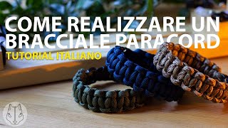 Come realizzare un bracciale in paracord  Tutorial ITA 01 Blacksquirrel [upl. by Fisa]