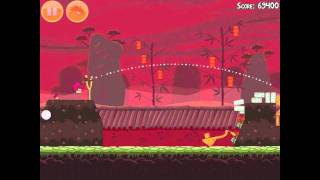 Angry Birds Seasons Year of the Dragon 13 Walkthrough 2012 3 Star [upl. by Asereht]