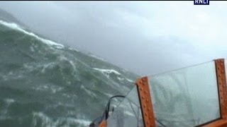 Plymouth lifeboat launches into storm force 10 [upl. by Ahsuas]