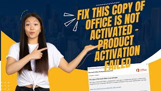 Fix This Copy Of Microsoft Office Is Not Activated  Product Activation Failed in Ms Office and 365 [upl. by Netsirhk]